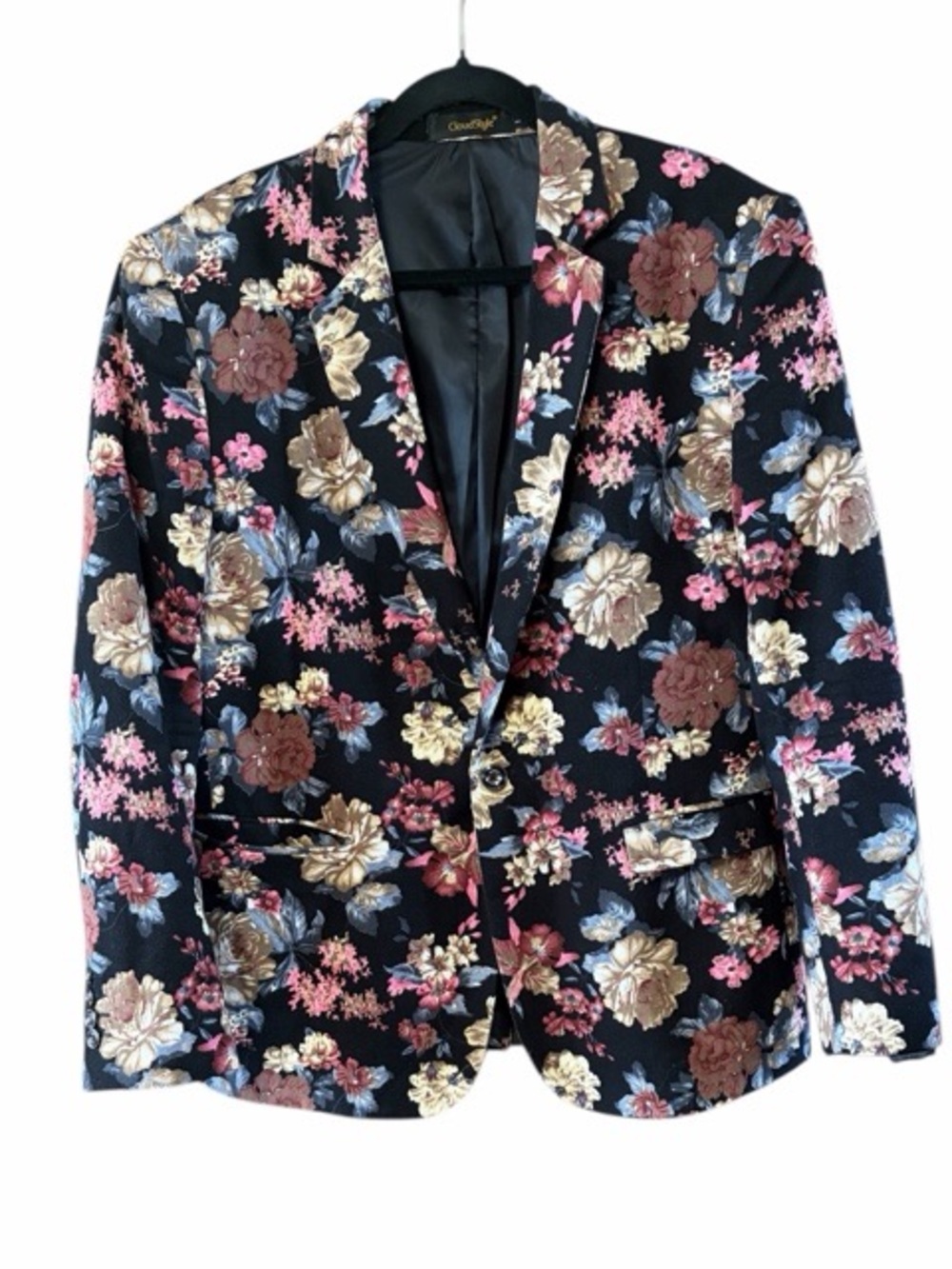 CloudStyle Men’s‎ Floral Suit Jacket Blazer